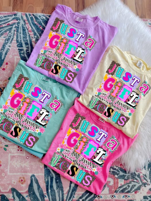 Just A Girl Who Loves Jesus DTF