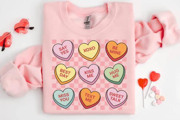 Coquette Valentine Hearts DTF