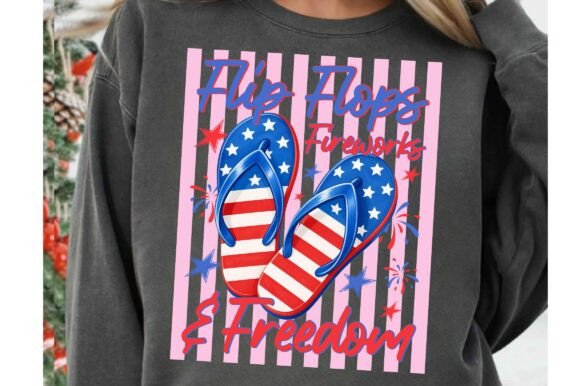 Flip Flops & Fireworks DTF