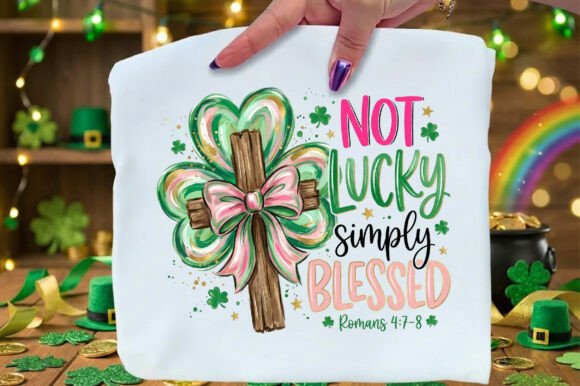 Not Lucky Simply Blessed DTF