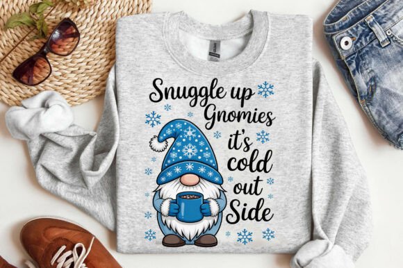 Snuggle up Gnomies Its cold outside DTF