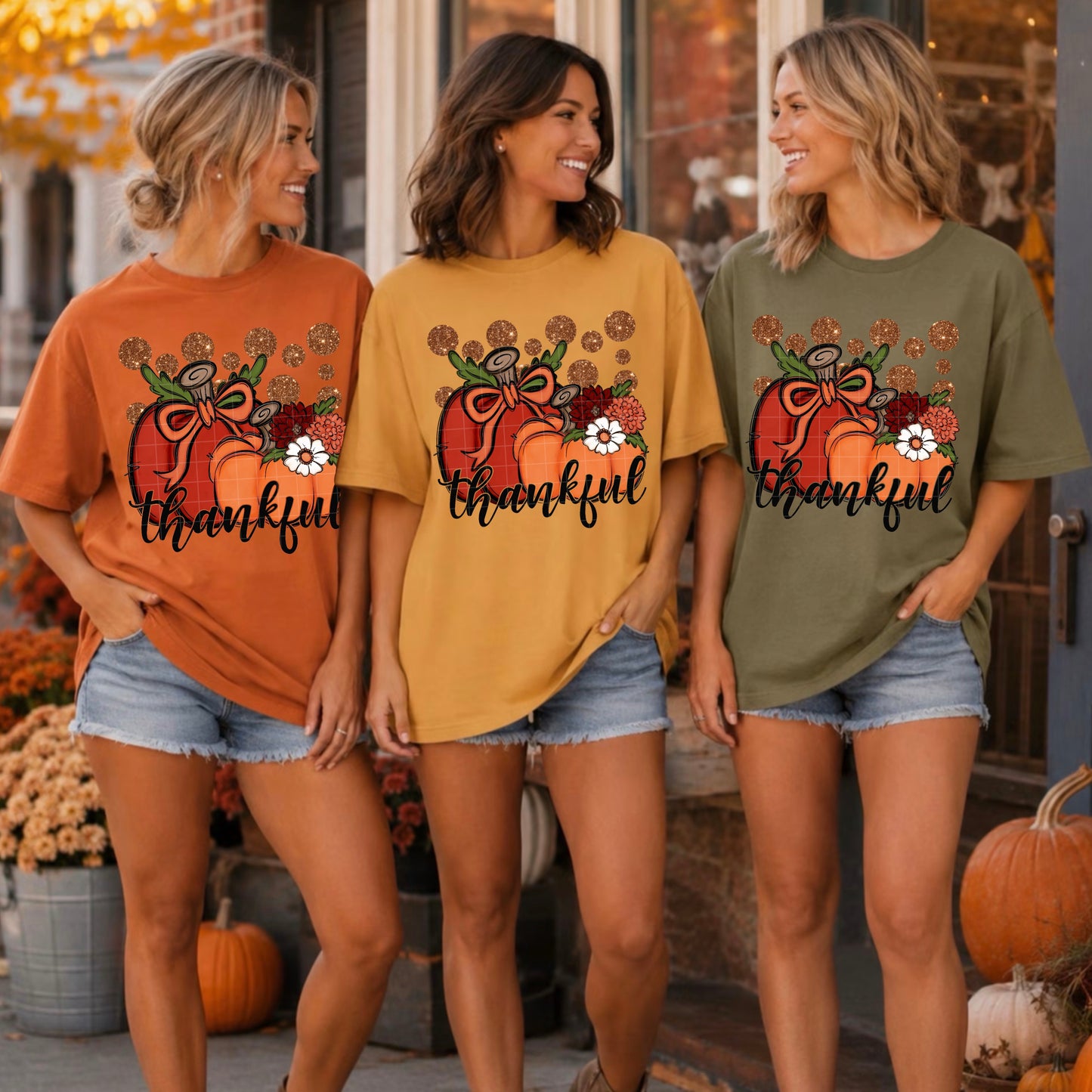 Thankful Fall Pumpkins DTF