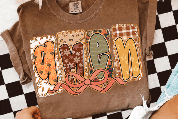 Vintage Floral Amen DTF