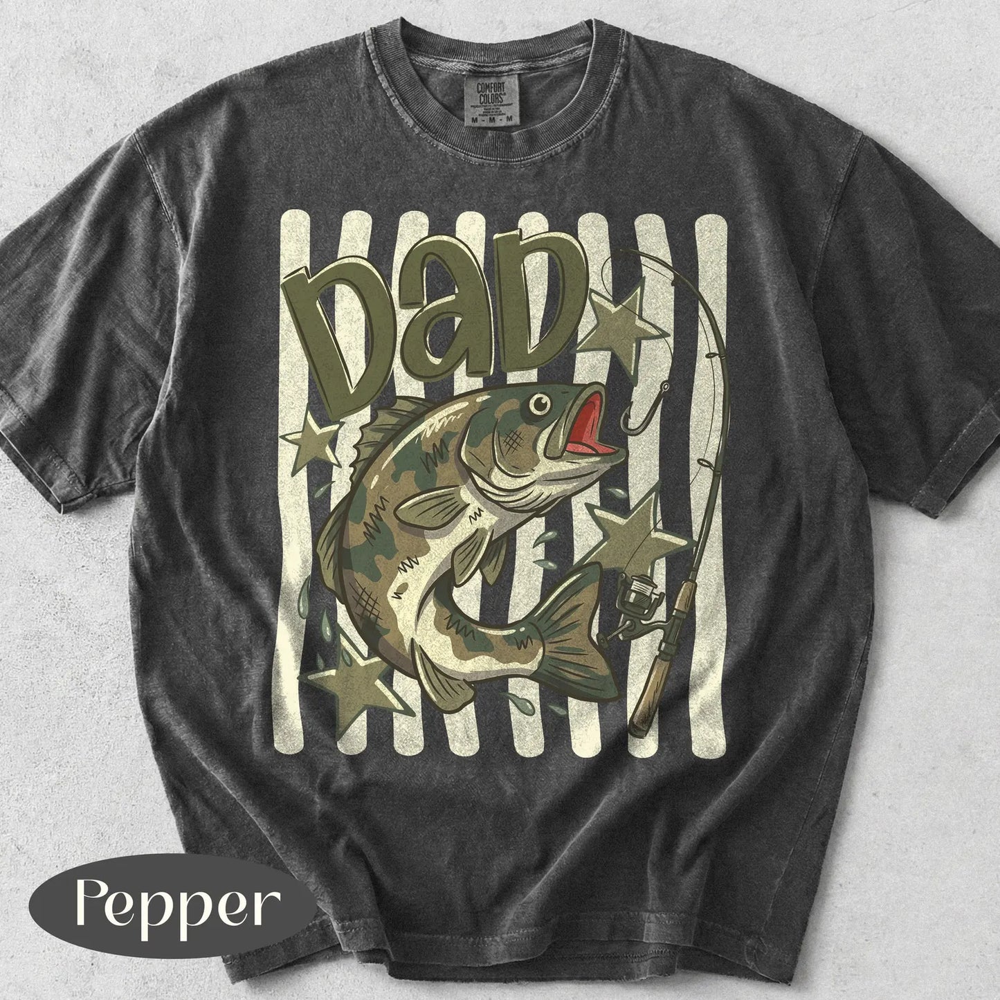 Striped Dad's Fishing DTF