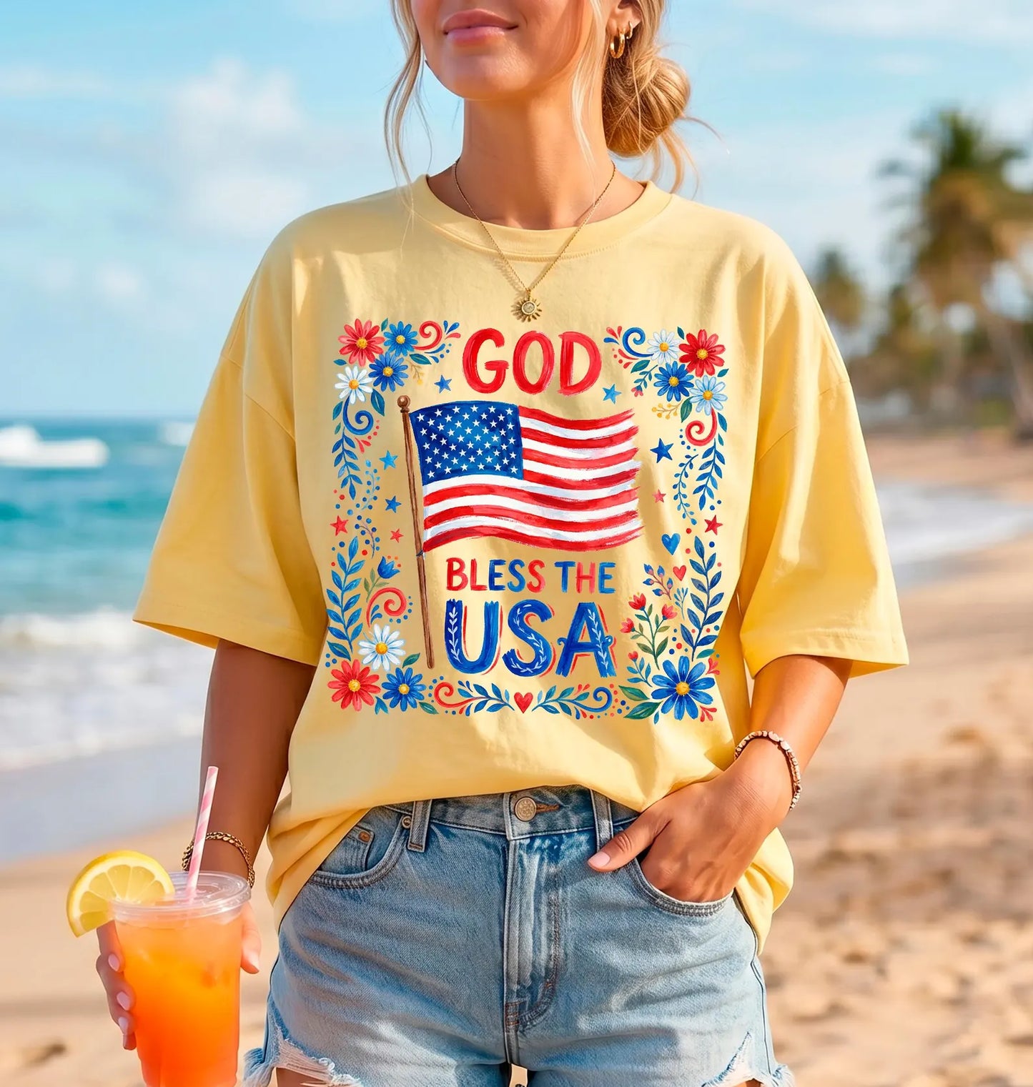 God Bless The Usa DTF