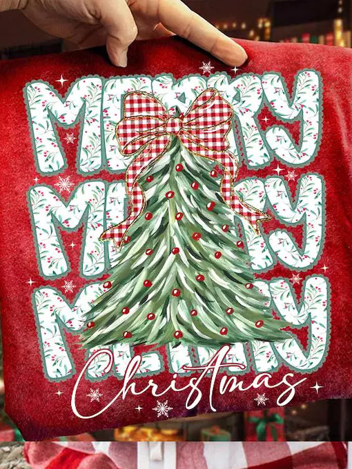 Merry Christmas Tree DTF