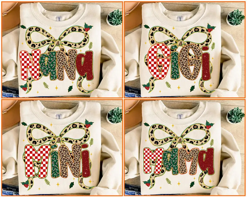 Christmas Coquette Names DTF