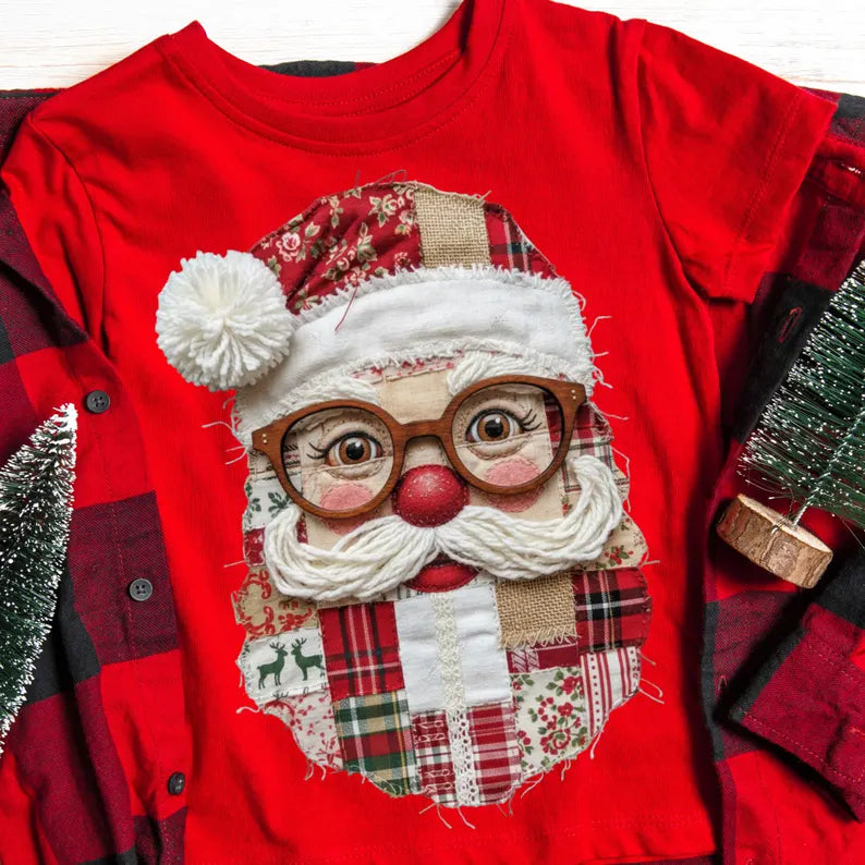 Santa Patchwork DTF