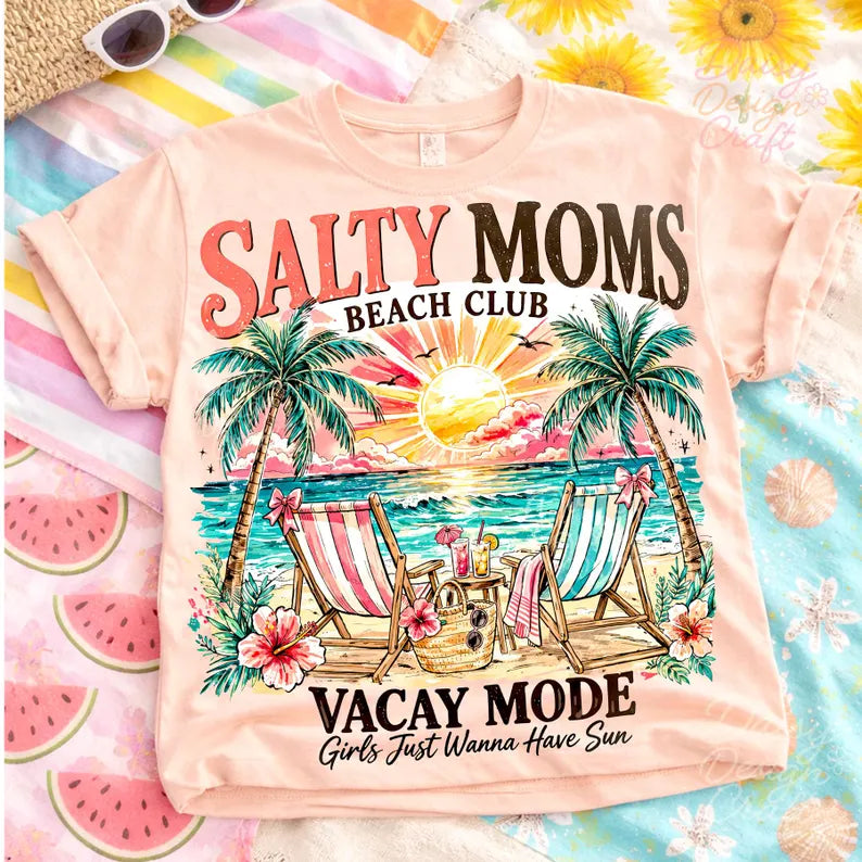 Salty Moms Beach Club DTF