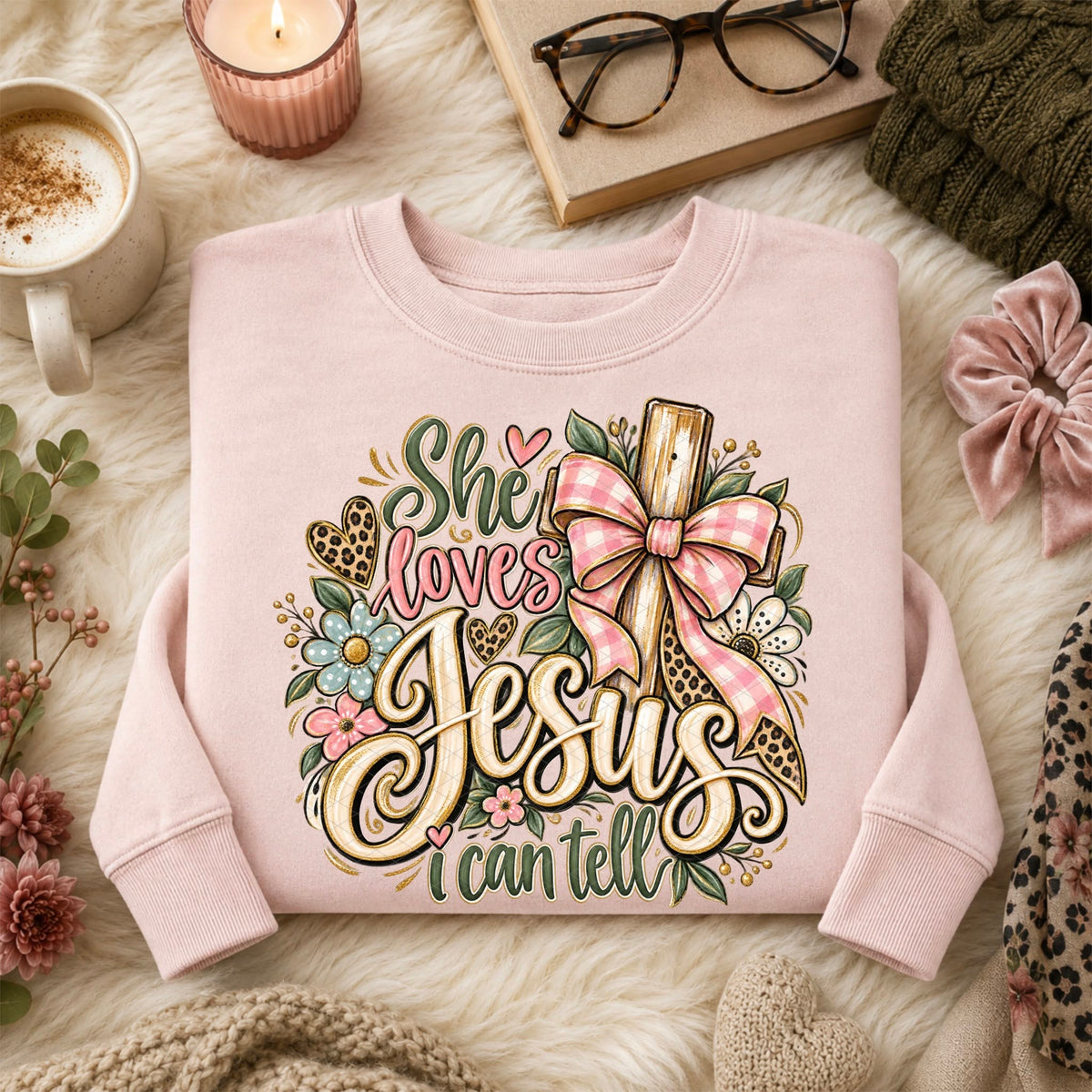 She Loves Jesus I Can Tell DTF