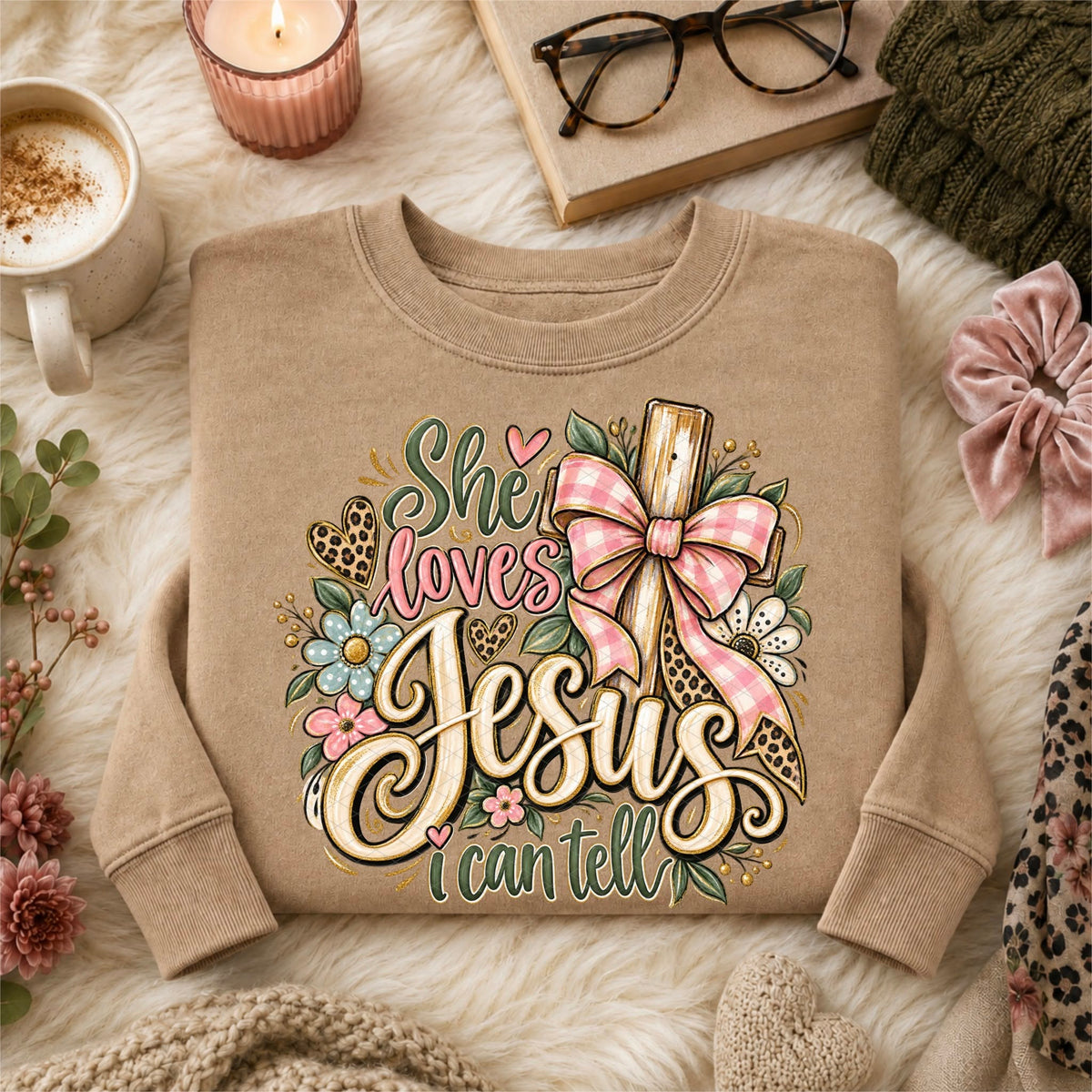 She Loves Jesus I Can Tell DTF