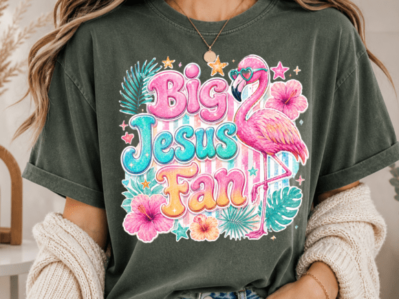 Big Jesus Fan DTF