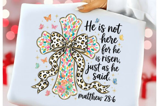 Brushstroke Easter Cross DTF