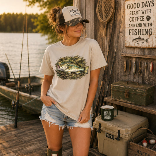Camo Fish DTF