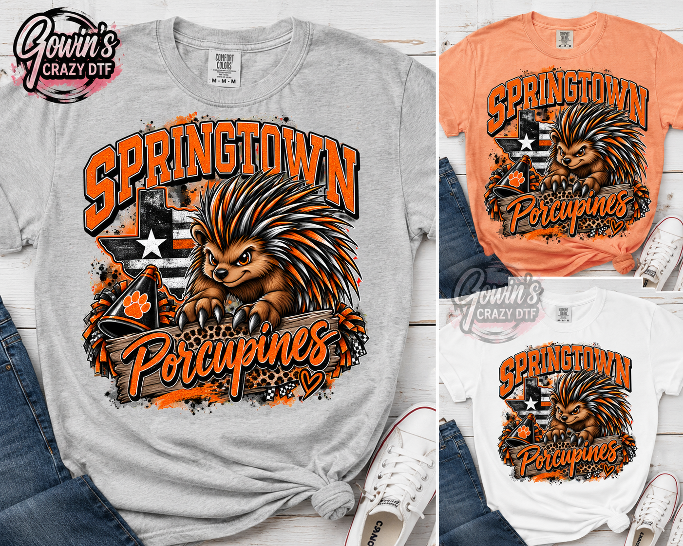 Springtown Porcupines DTF