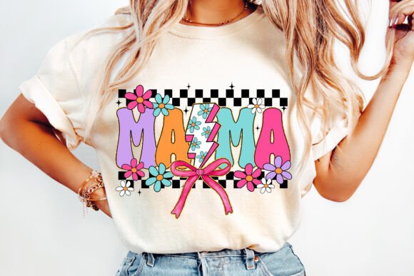 Checkered Mama Coquette Bow