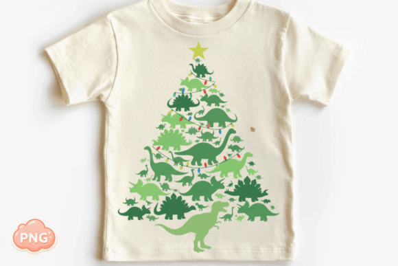 Dino kids Christmas DTF