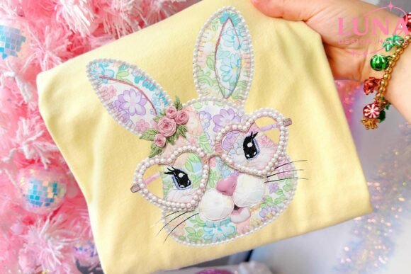 Faux Yarn Easter Bunny DTF