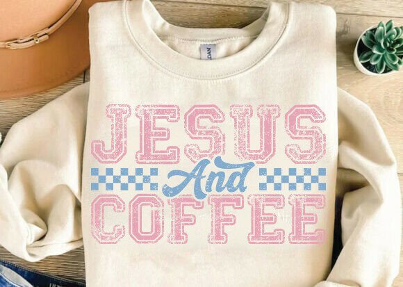 Jesus And Coffee DTF