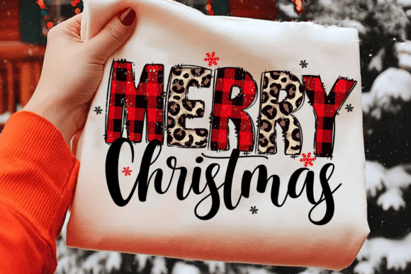 Merry Christmas Leopard DTF