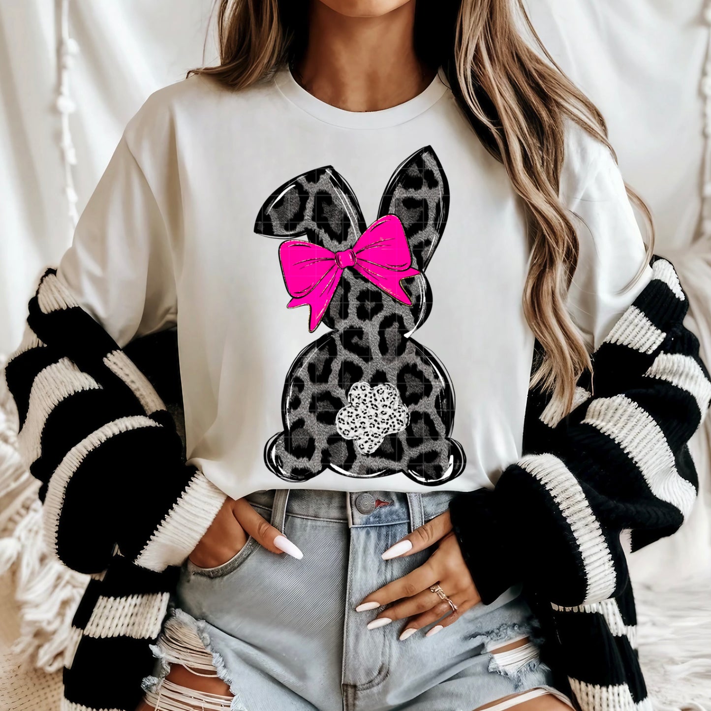Leopard Bunny DTF