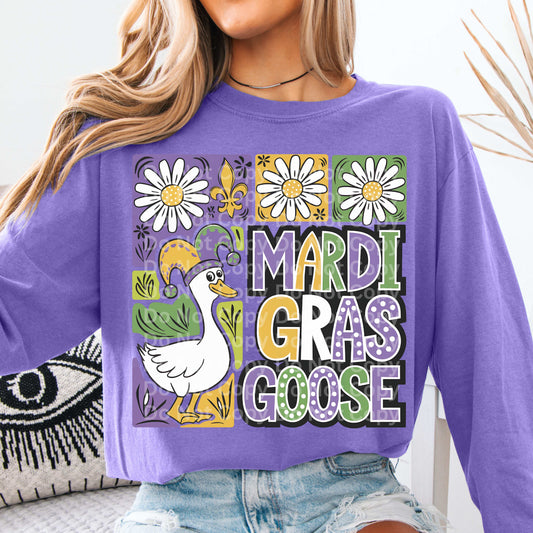 Mardi Gras Goose DTF