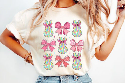Pink Coquette Easter Bunnies