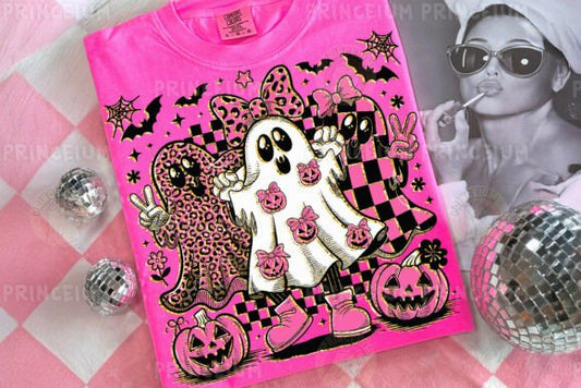 Pink Spooky Trio Ghost DTF
