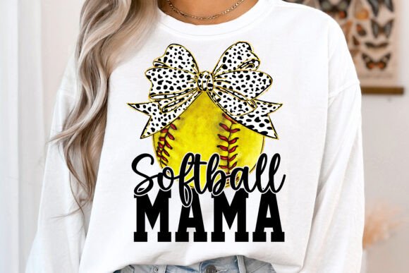 Softball Mama Bow