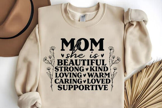 MOM She is Beautiful Words