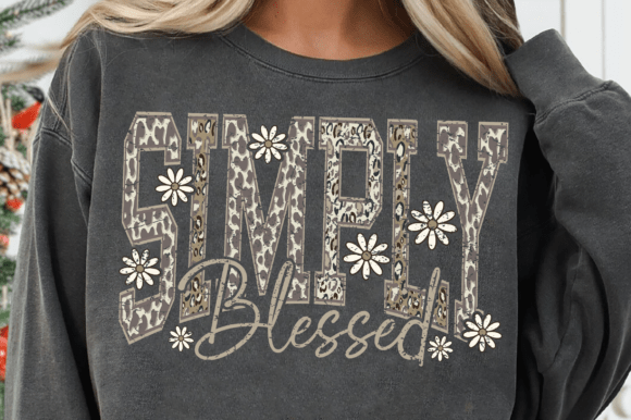 Simply Blessed Camo DTF
