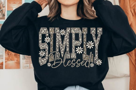 Simply Blessed Camo DTF