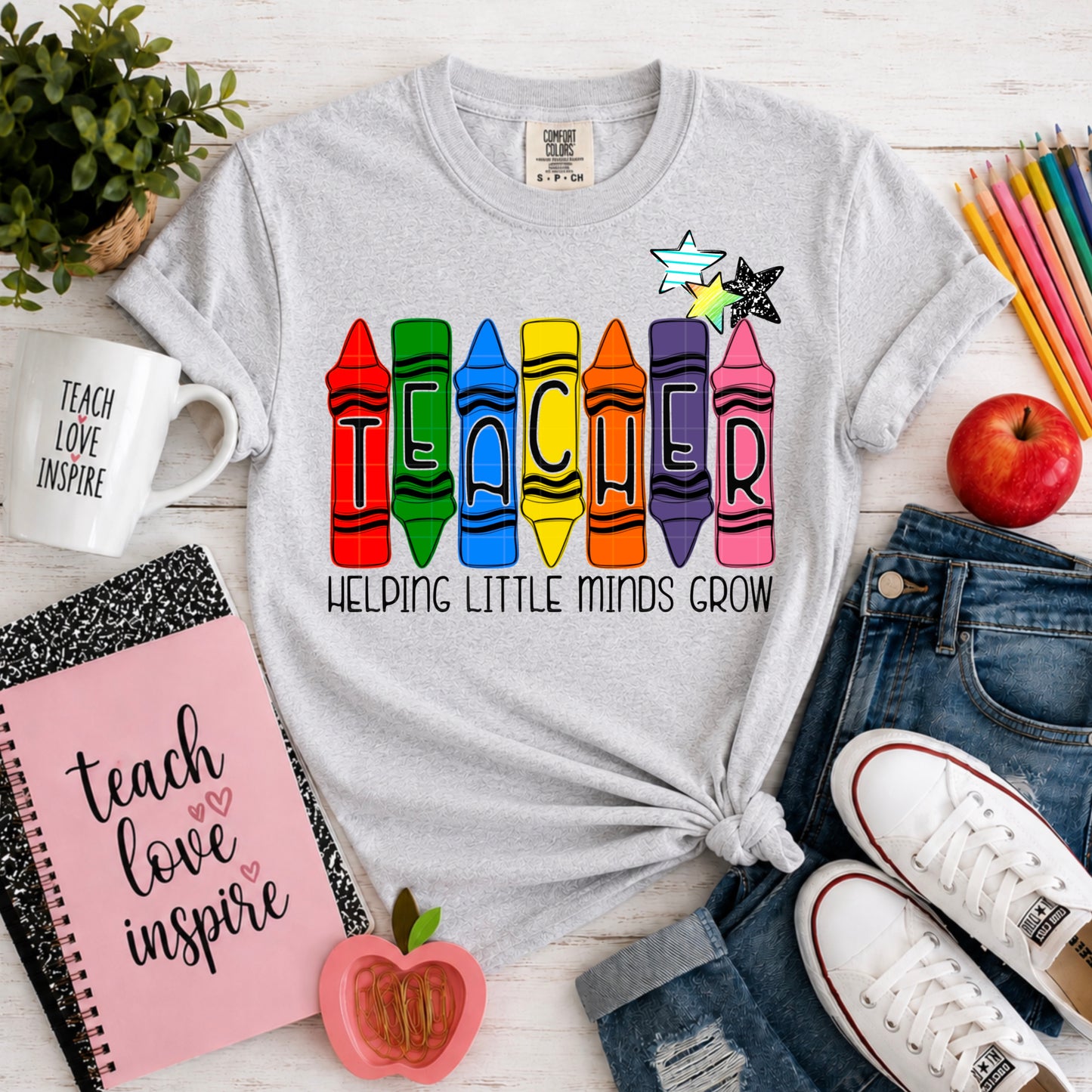 Teacher Helping Little Minds Grow DTF