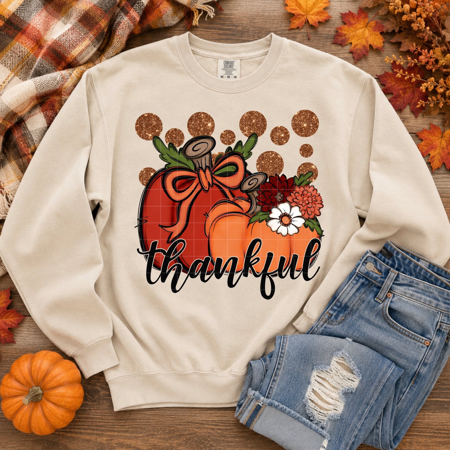Thankful Fall Pumpkins DTF