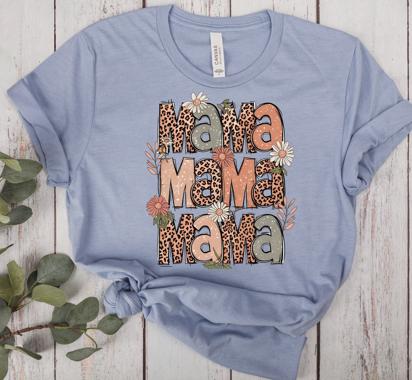 Leopard Mama Floral DTF