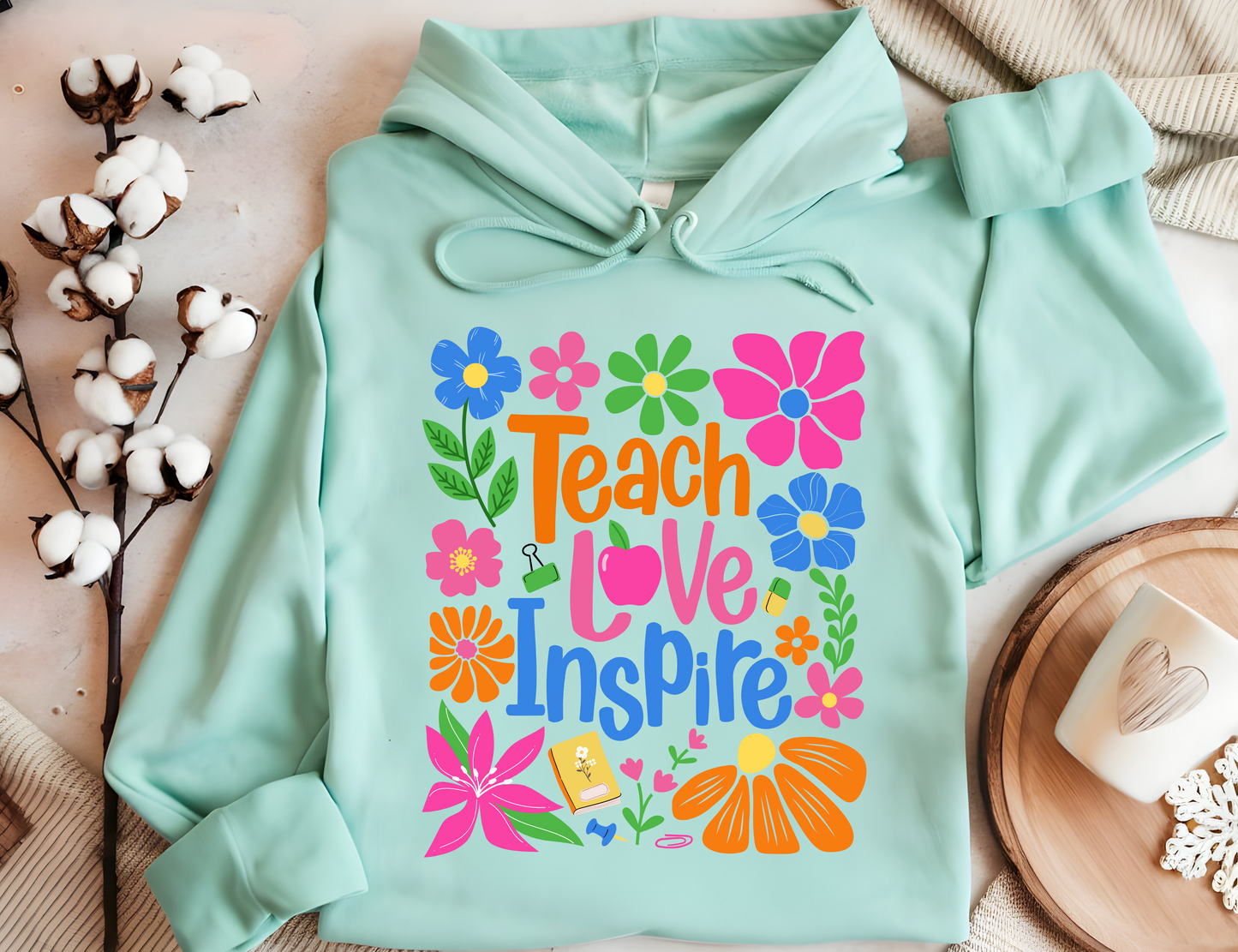 Teach Love Inspire Floral