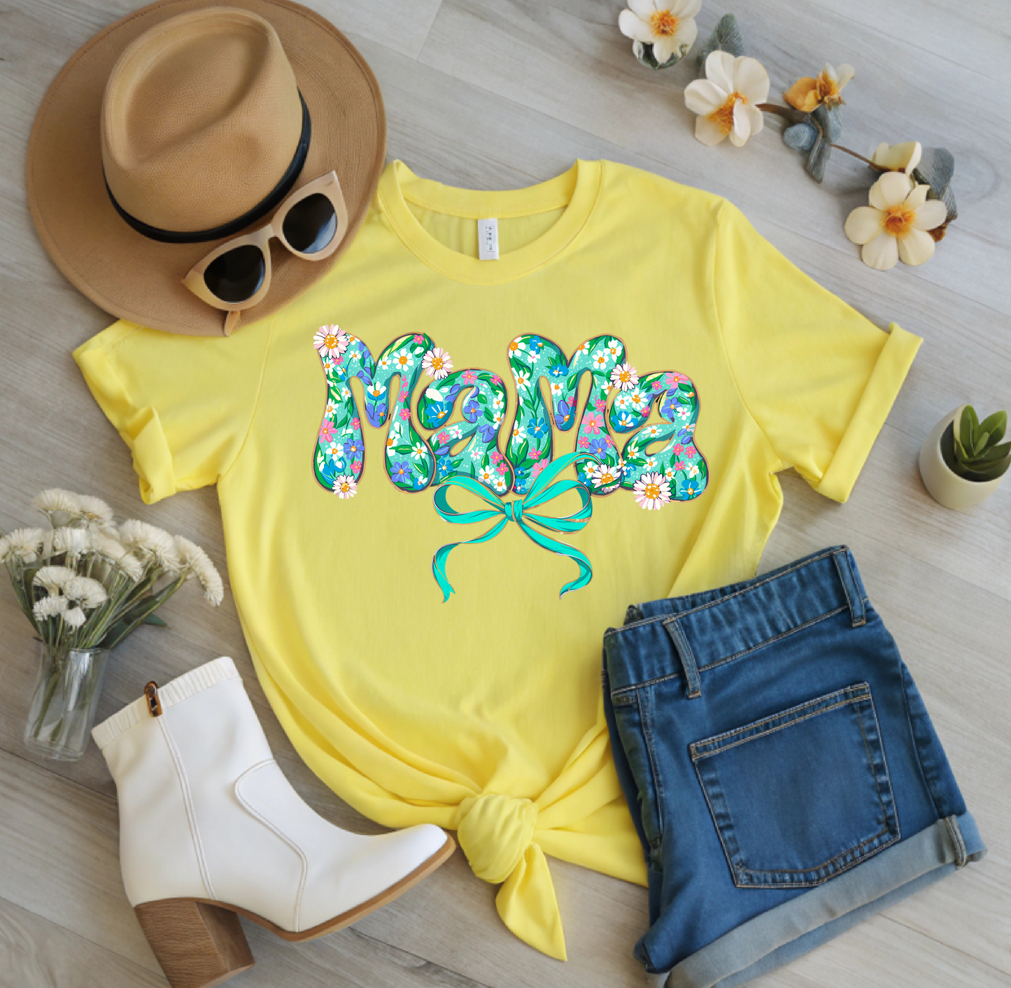 Mama Floral Bow DTF