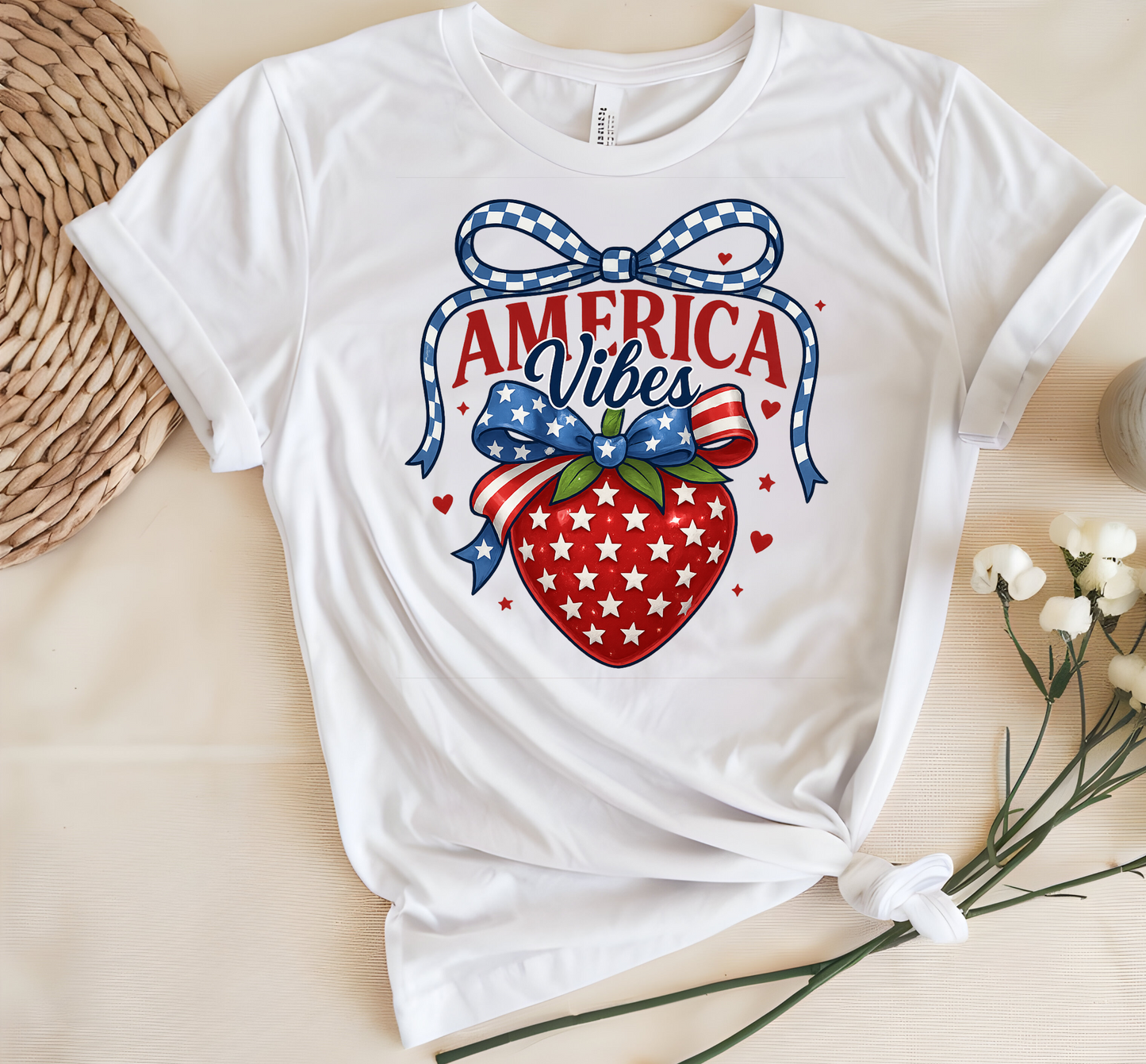 America Vibes Strawberry DTF