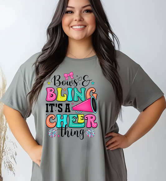 Bows & Bling Its A Cheer Thing DTF
