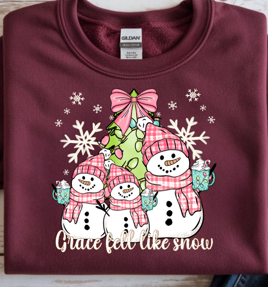 Grace Fell Like Snow DTF