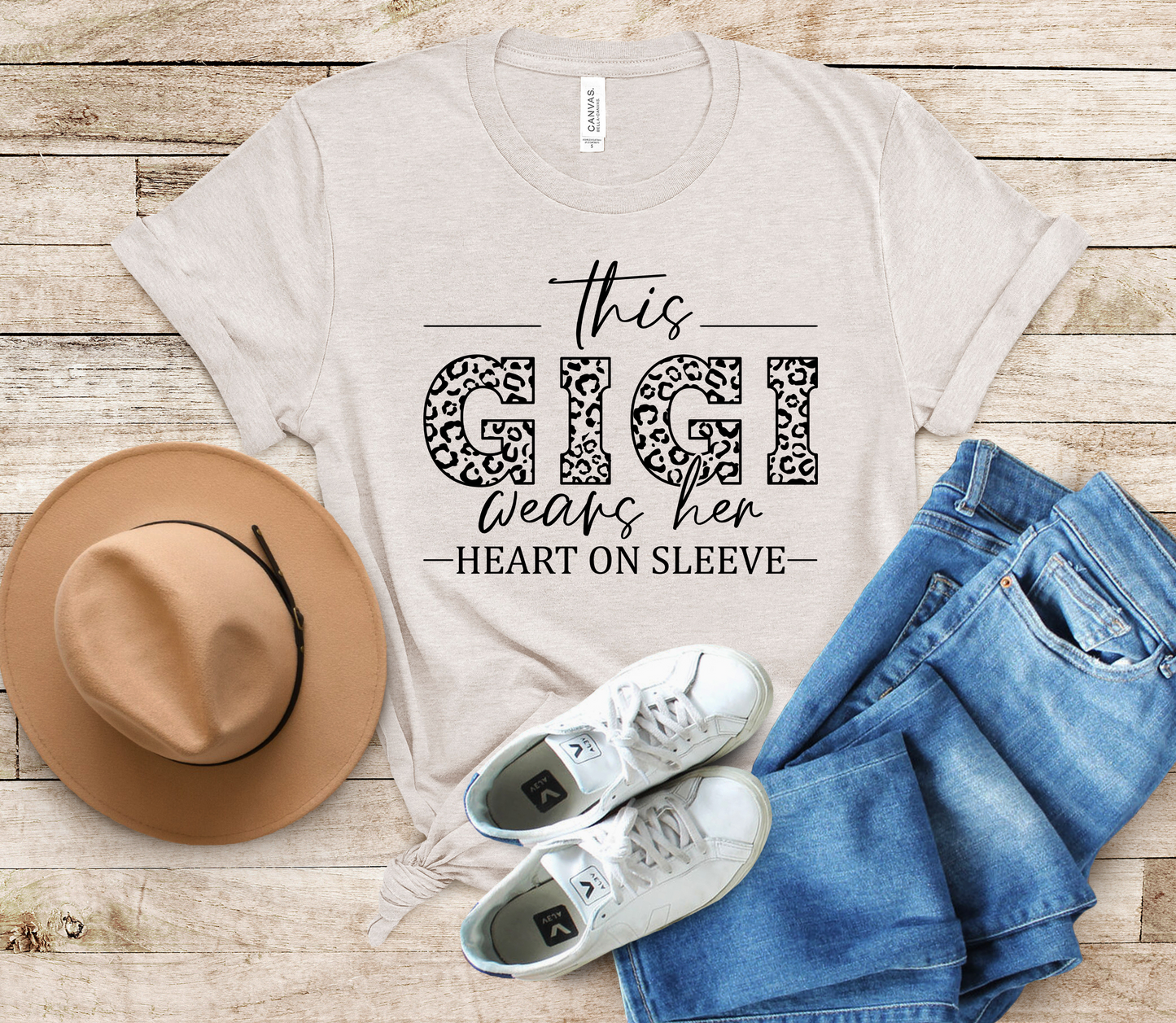this GIGI Wears her Heart on Sleeve