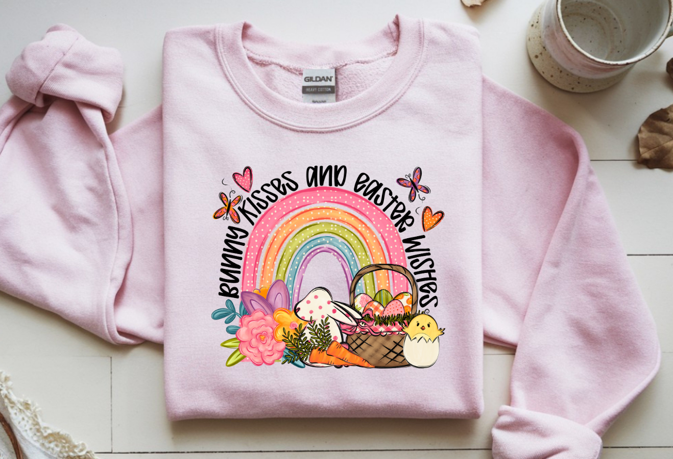 Bunny Kisses and Easter Wishes DTF