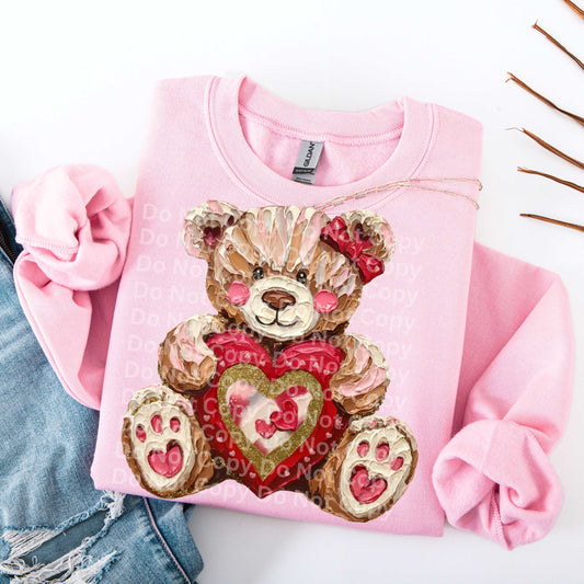 Valentine Bear DTF