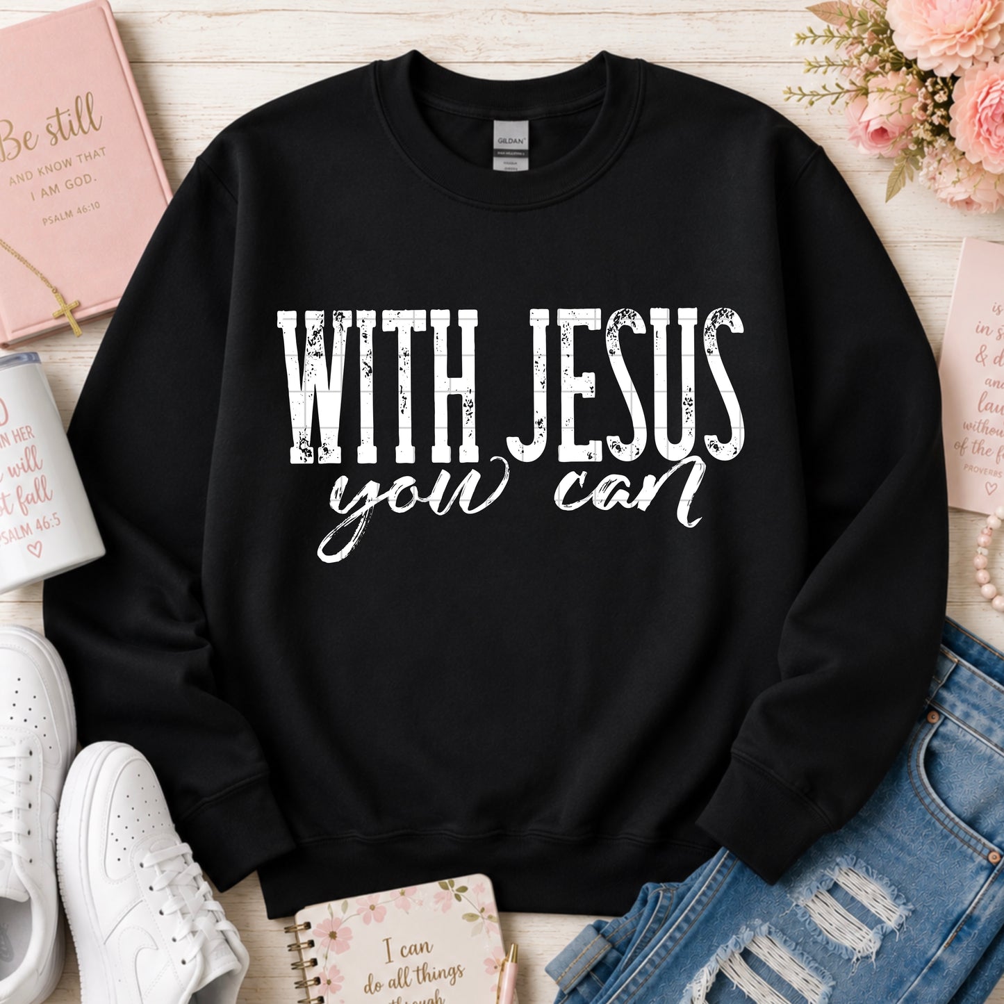 With Jesus you Can DTF