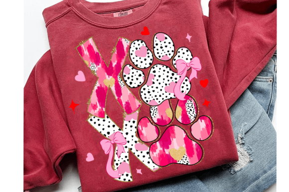 XoXo Paw Print DTF