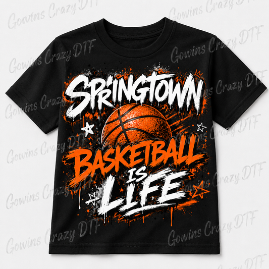 Springtown Basketball is Life TEE