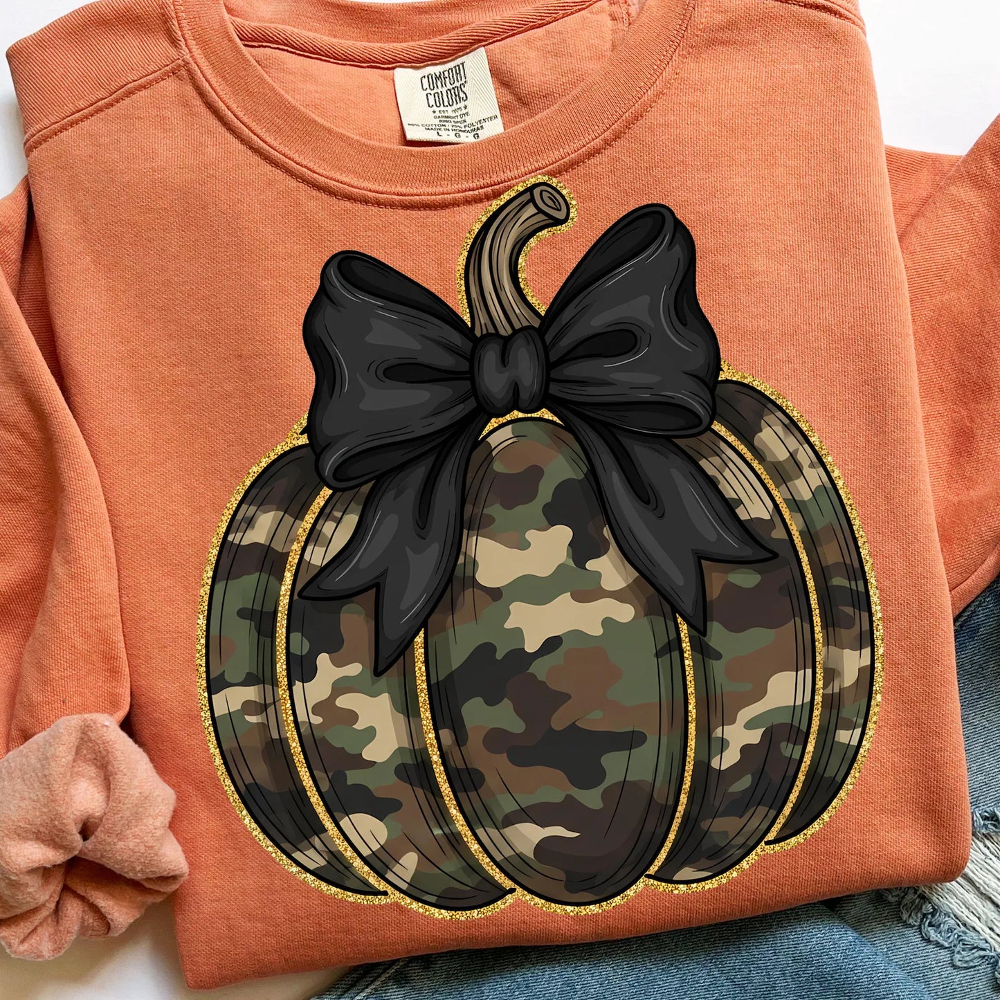 Camo Pumpkin DTF