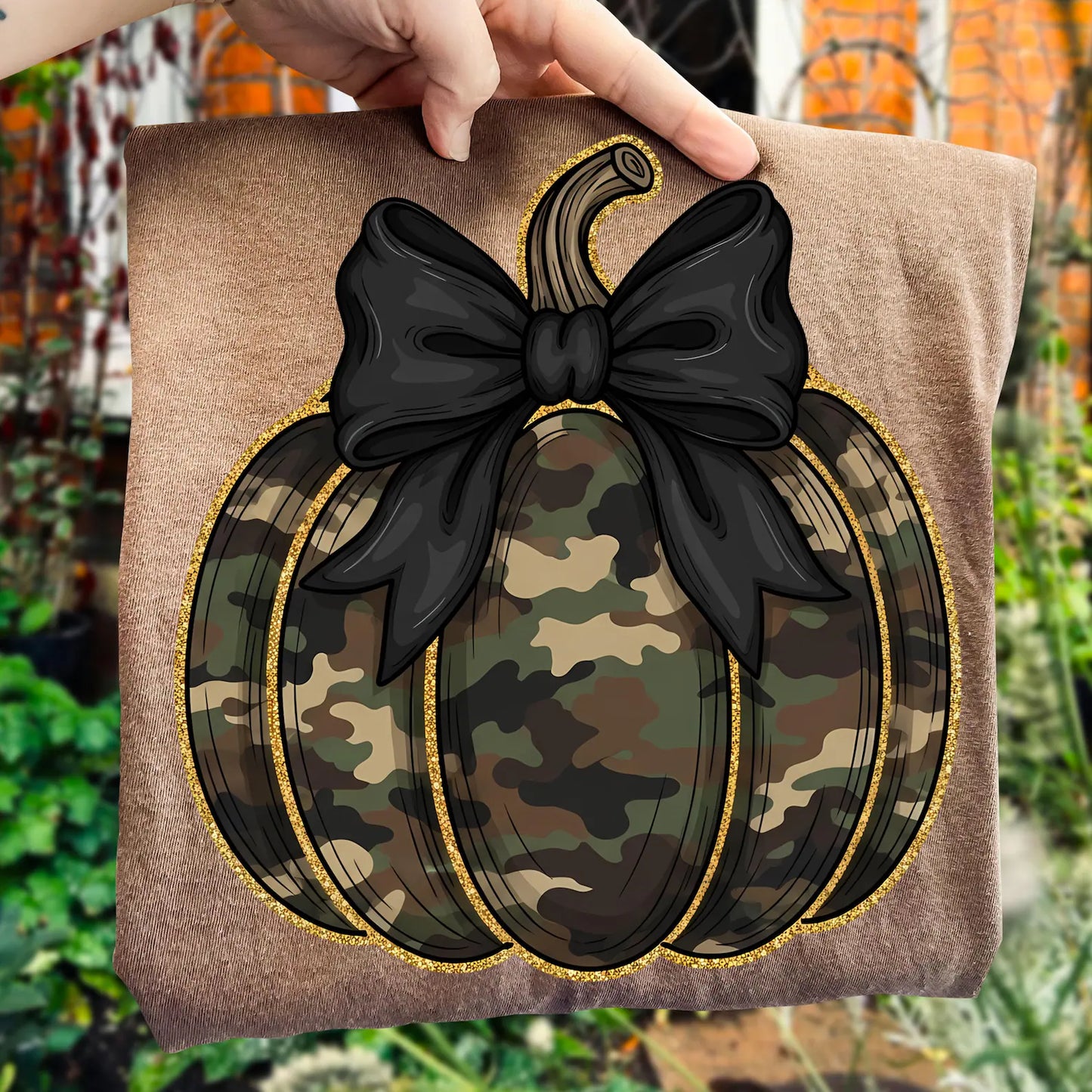 Camo Pumpkin DTF
