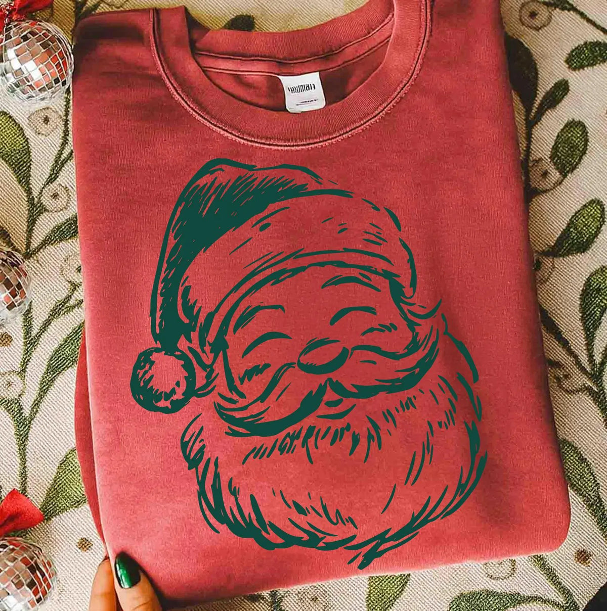 Hand Drawn Santa DTF
