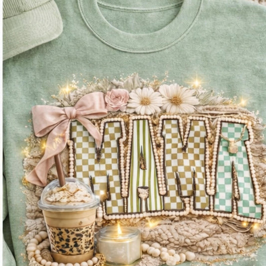 Mama Floral Coffee DTF